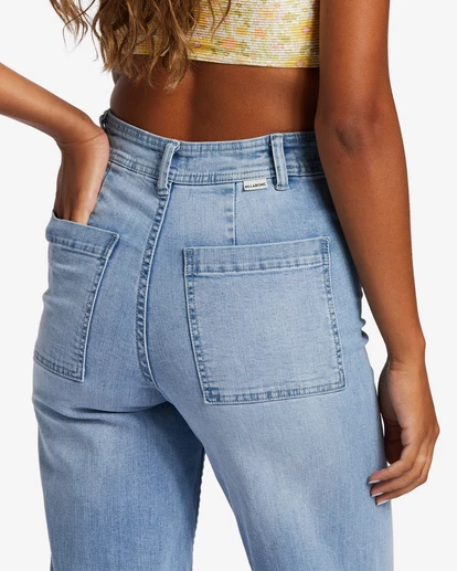Outlet ๐ Billabong Free Fall Indigo Wide-Leg ๐ Jeans WASHED DENIM ๐ 14 Outlet ๐ Billabong Free Fall Indigo Wide-Leg ๐ Jeans WASHED DENIM ๐ - Image 12