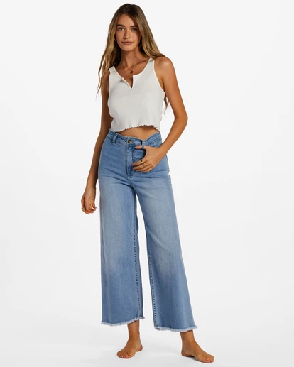 Outlet ๐ Billabong Free Fall Indigo Wide-Leg ๐ Jeans WASHED DENIM ๐ 9 Outlet ๐ Billabong Free Fall Indigo Wide-Leg ๐ Jeans WASHED DENIM ๐ - Image 7