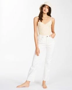 Budget 🔥 Billabong Cheeky Denim Pants NATURAL 👏 -Womens-clothing Shop abjdp00128 billabongw nat frt1 1