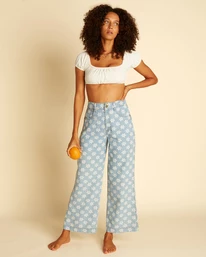 Buy 😀 Billabong Wrangler Perfect Pair High-Waisted Pants RODEO BLUE 💯