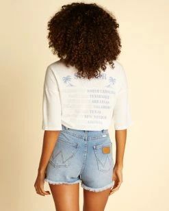 Cheap 🛒 Billabong Wrangler Showdown Denim Short BLUE SURF 1 🧨 -Womens-clothing Shop abjds00114 billabongw bjl0 bck1 1