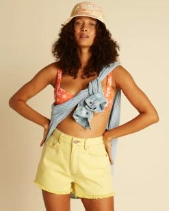 Flash Sale 👍 Billabong Wrangler Showdown Denim Shorts SOL RIDER ⌛ -Womens-clothing Shop abjds00115 billabongw yza0 frt1 1