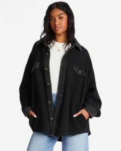 Discount ❤️ Billabong Any Time Shacket Button-Down Jacket TOFFEE 🧨 14 Discount ❤️ Billabong Any Time Shacket Button-Down Jacket TOFFEE 🧨 -Womens-clothing Shop abjft00211 billabongw ofb frt1 1