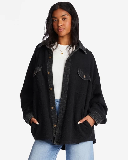 Discount ❤️ Billabong Any Time Shacket Button-Down Jacket TOFFEE 🧨 7 Discount ❤️ Billabong Any Time Shacket Button-Down Jacket TOFFEE 🧨 - Image 5