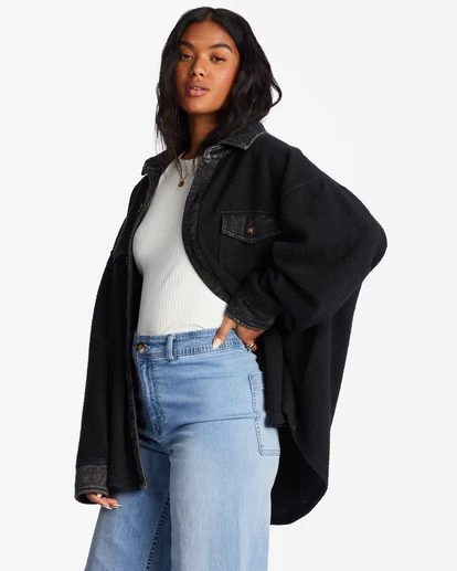 Discount ❤️ Billabong Any Time Shacket Button-Down Jacket TOFFEE 🧨 8 Discount ❤️ Billabong Any Time Shacket Button-Down Jacket TOFFEE 🧨 - Image 6