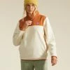 Flash Sale 🌟 Billabong A/Div Boundary Lite Half-Zip Mock Neck Sweatshirt ADOBE ✨ -Womens-clothing Shop abjft00289 billabongw ado frt1