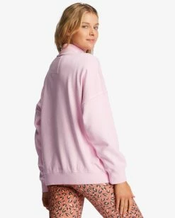 Best Sale 🔔 Billabong A/Div Canyon Mock Neck Sweatshirt LAVENDER FIELD 🔥 -Womens-clothing Shop abjft00293 billabongw mgr0 bck1 1