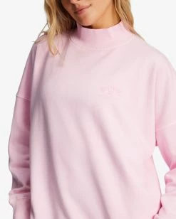 Best Sale 🔔 Billabong A/Div Canyon Mock Neck Sweatshirt LAVENDER FIELD 🔥 -Womens-clothing Shop abjft00293 billabongw mgr0 dtl1 1