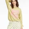 Cheapest 🔥 Billabong Chasing The Moon Crewneck Sweatshirt KIWI 🎁 -Womens-clothing Shop abjft00340 billabongw tmf0 frt1