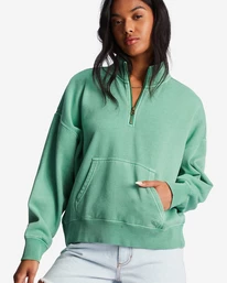Cheap 🎉 Billabong Lazy Mornings Half-Zip Pullover Sweatshirt ANTIQUE WHITE 💯 6 Cheap 🎉 Billabong Lazy Mornings Half-Zip Pullover Sweatshirt ANTIQUE WHITE 💯 - Image 4