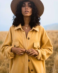 Best reviews of 🔥 Billabong Anytime Shacket Oversized Button-Through Jacket MELLOW DAZE 🎉