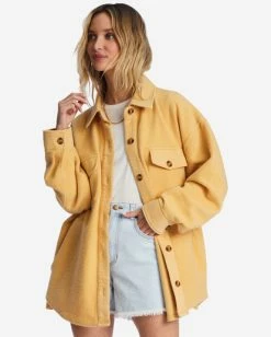 Best reviews of 🔥 Billabong Anytime Shacket Oversized Button-Through Jacket MELLOW DAZE 🎉 -Womens-clothing Shop abjft00350 billabongw ygy0 frt1 1