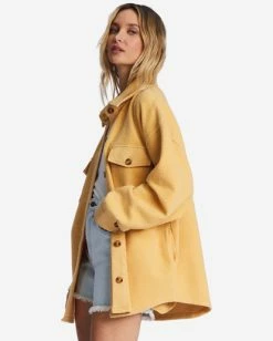 Best reviews of 🔥 Billabong Anytime Shacket Oversized Button-Through Jacket MELLOW DAZE 🎉 -Womens-clothing Shop abjft00350 billabongw ygy0 sd1 1