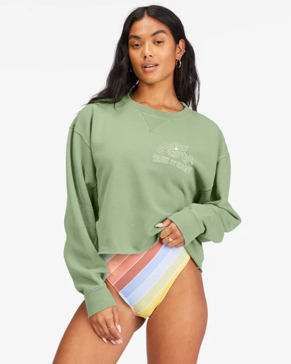 Wholesale โญ Billabong Take It Easy Crewneck Sweatshirt AGAVE ๐ฅ 6 Wholesale โญ Billabong Take It Easy Crewneck Sweatshirt AGAVE ๐ฅ - Image 4
