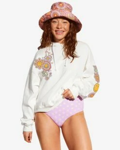 Promo 🛒 Billabong X Smiley Hidden Smiles Hoodie SALT CRYSTAL ⭐ -Womens-clothing Shop abjft00368 billabongw scs frt1 1