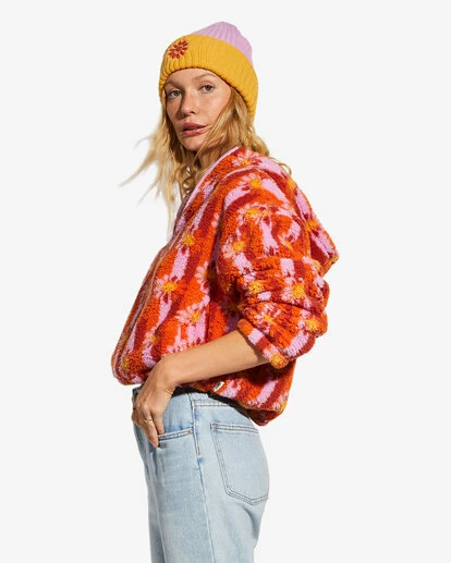 Budget 🎉 Billabong X Smiley Cozy Smiles Sweatshirt ORANGE KISS 🤩 7 Budget 🎉 Billabong X Smiley Cozy Smiles Sweatshirt ORANGE KISS 🤩 - Image 5