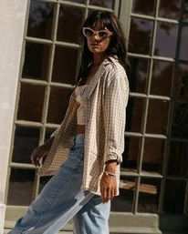 Budget 🥰 Billabong Safari Check Blazer Jacket MULTI ⌛