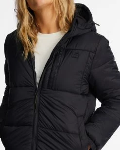 Discount 😉 Billabong A/Div Transport Puffer 3 Hooded Zip-Up Jacket BLUE MOUNTAIN ⌛ -Womens-clothing Shop abjjk00167 billabongw blk dtl1 1