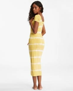 Deals 💯 Billabong Mid Day Midi 👗 Dress SUNBURST 🤩 -Womens-clothing Shop abjkd00132 billabongw srt bck1 1