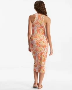 Flash Sale 👍 Billabong Tomboy Tank Midi 👗 Dress TOFFEE 😀 -Womens-clothing Shop abjkd00165 billabongw pne bck1 1