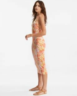 Flash Sale 👍 Billabong Tomboy Tank Midi 👗 Dress TOFFEE 😀 -Womens-clothing Shop abjkd00165 billabongw pne sd1 1