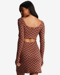 Discount 😀 Billabong Still Your Girl Long Sleeve Jersey 👗 Dress BRICK 🌟 -Womens-clothing Shop abjkd00196 billabongw brk bck1 1