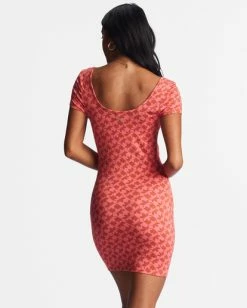 Best Sale 🌟 Billabong Girl In The Sun Bodycon 👗 Dress CORAL CRUSH ❤️ -Womens-clothing Shop abjkd00203 billabongw mjp0 bck1 1