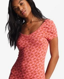 Best Sale 🌟 Billabong Girl In The Sun Bodycon 👗 Dress CORAL CRUSH ❤️ -Womens-clothing Shop abjkd00203 billabongw mjp0 dtl1 1