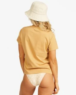 Promo ⭐ Billabong Natural Wonder Graphic T-Shirt CANYON KHAKI ❤️ -Womens-clothing Shop abjkt00333 billabongw cyk bck1 1