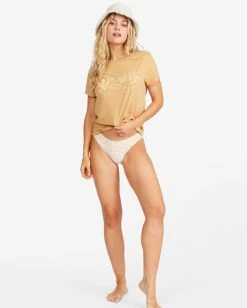 Promo ⭐ Billabong Natural Wonder Graphic T-Shirt CANYON KHAKI ❤️ -Womens-clothing Shop abjkt00333 billabongw cyk frt9 1