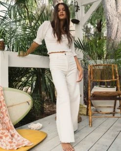Flash Sale ⭐ Billabong Free Fall Wide-Leg Pants GOLDEN SPICE 🎁 -Womens-clothing Shop abjnp00149 billabongl scs frt1 1