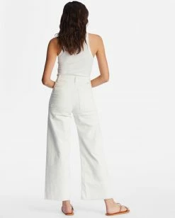 Flash Sale ⭐ Billabong Free Fall Wide-Leg Pants GOLDEN SPICE 🎁 -Womens-clothing Shop abjnp00149 billabongw scs bck1 1