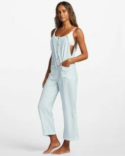 New 🌟 Billabong Beach Cruiser Wide-Leg Overalls SUNSET GOLD ⭐ -Womens-clothing Shop abjnp00234 billabongw bfw0 sd1 1