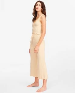 Discount 💯 Billabong Out And About High-Waisted Knit Pants DESERT SAND 👍 -Womens-clothing Shop abjnp00239 billabongw ded sd1 1