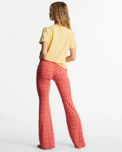 New ✔️ Billabong Sundown High-Waisted Flared Pants MULTI 4 ✨ -Womens-clothing Shop abjnp00255 billabongw mjp0 bck1 1