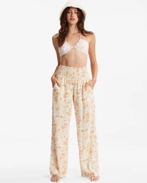 Flash Sale 🤩 Billabong New Waves 2 Wide-Leg Pants WHITE/MULTI 😉