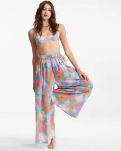 Top 10 ❤️ Billabong Back In Five Wide-Leg Pants MULTI 😉 -Womens-clothing Shop abjnp00290 billabongw mul frt1 1