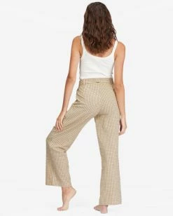 Outlet 😍 Billabong By The Bay Wide-Leg Pants DESERT CLAY 😍 -Womens-clothing Shop abjnp00301 billabongw clv0 bck1 1