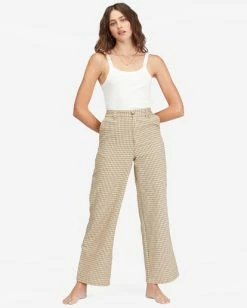 Outlet 😍 Billabong By The Bay Wide-Leg Pants DESERT CLAY 😍 -Womens-clothing Shop abjnp00301 billabongw clv0 frt1 1