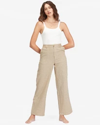 Outlet 😍 Billabong By The Bay Wide-Leg Pants DESERT CLAY 😍