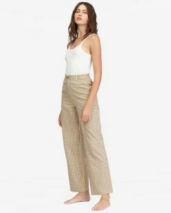 Outlet 😍 Billabong By The Bay Wide-Leg Pants DESERT CLAY 😍 -Womens-clothing Shop abjnp00301 billabongw clv0 sd1 1