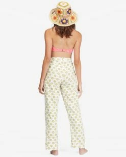 Buy 🛒 Billabong By The Bay Cropped Pants SALT CRYSTAL 😀 -Womens-clothing Shop abjnp00304 billabongw scs bck1 1