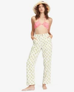 Buy 🛒 Billabong By The Bay Cropped Pants SALT CRYSTAL 😀 -Womens-clothing Shop abjnp00304 billabongw scs frt1 1