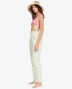 Buy 🛒 Billabong By The Bay Cropped Pants SALT CRYSTAL 😀 -Womens-clothing Shop abjnp00304 billabongw scs sd1 1