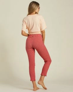 Buy ✔️ Billabong Good Days High-Waisted Bootcut Pants PINK SKIES 🎉 -Womens-clothing Shop abjnp00323 billabongw mfr0 bck1 1