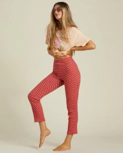 Buy ✔️ Billabong Good Days High-Waisted Bootcut Pants PINK SKIES 🎉 -Womens-clothing Shop abjnp00323 billabongw mfr0 sd1 1