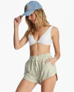 Flash Sale 🎉 Billabong Road Trippin Elastic Waist Shorts LIT SKIES 👍 -Womens-clothing Shop abjns00100 billabongw avo sd1 1