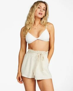 Cheap ⭐ Billabong Wander On Elastic Waist Shorts NATURAL ⭐ -Womens-clothing Shop abjns00183 billabongw nat frt1 1