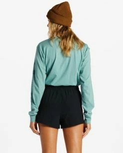 Flash Sale 😍 Billabong A/Div Relaxed Adventure Shorts SWEET MOSS 🤩 -Womens-clothing Shop abjns00193 billabongw blk bck1 1