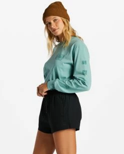 Flash Sale 😍 Billabong A/Div Relaxed Adventure Shorts SWEET MOSS 🤩 -Womens-clothing Shop abjns00193 billabongw blk sd1 1